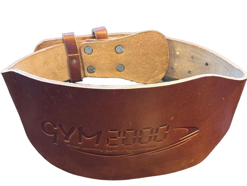 GYM2000 Løftebelte lær, bred