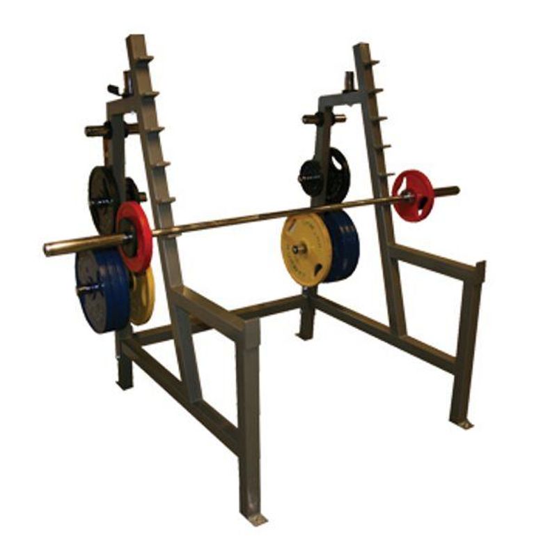 GYM2000 Knebøy rack, sikring og vekthorn