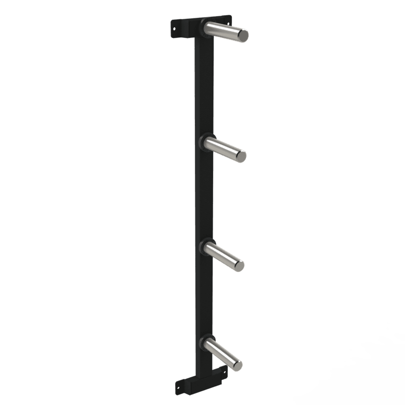 G2 Vektskivestativ, 4 pegs Premium INOX For int. skiver, veggmontert