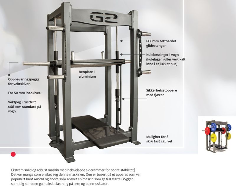 GYM2000 Vertikal Benpress 